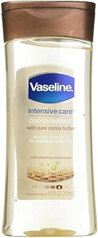 Vaseline Cocoa Butter Vitalizing Gel Body Oil 6.8oz Bottles Pack of 3