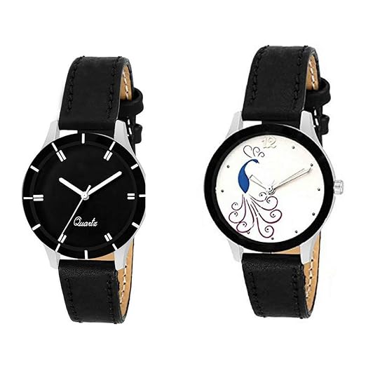 Stylish Peacock Design Cut Glass Woman's Watch for Girls and Woman
