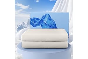 DOPEDIO Cooling Comforter King/Cal King Size, Cooling Blankets for Hot Sleepers and Night Sweats Summer Comforter, Breathable Soft Silk Smooth lightweight(Lvory White,90"x108")