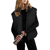 Xiaoxuemeng Puffer Vest Women Lightweight Zip Up Quilted Vest Padded Gilet Sleeveless Jacket with Pockets