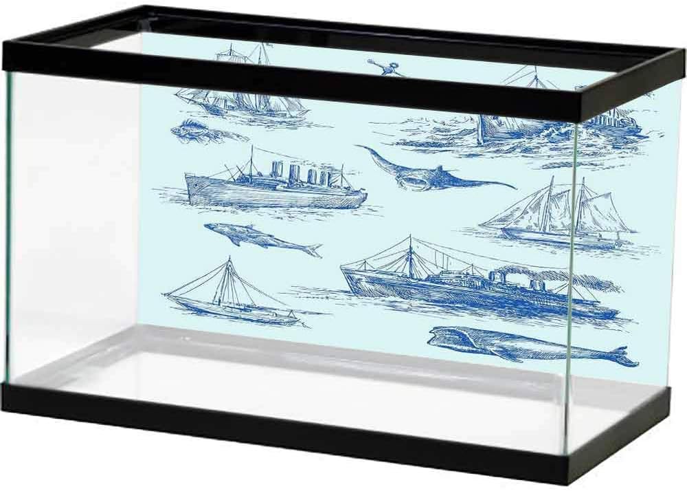 bybyhome HD Aquarium Background Nature,Thunderstorm Over Road Vibrant Strong Beam Before The Sky Blows Weather Image,Dark Blue Grey Multiple Sizes