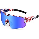 BangLong Sports Sunglasses - UV Protection Wrap Around Running Sunglasses for Women Men Cycling Baseball Bike Fishing