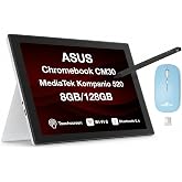ASUS Chromebook CM30 Lightweight Detachable 10.5" Touchscreen FHD 2-in-1 (MediaTek Kompanio 520, 8GB RAM, 128GB eMMC SSD, Wi-