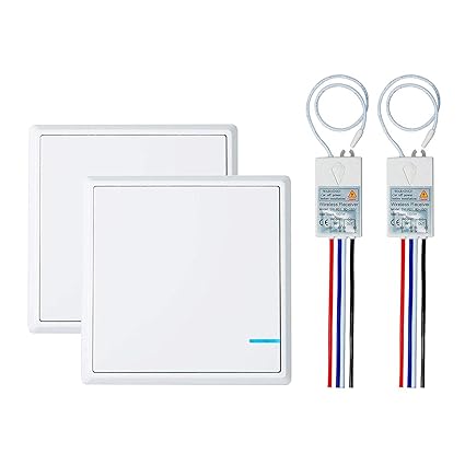 Greencycle Wireless Remote Control Light Switch And Receiver Kit
