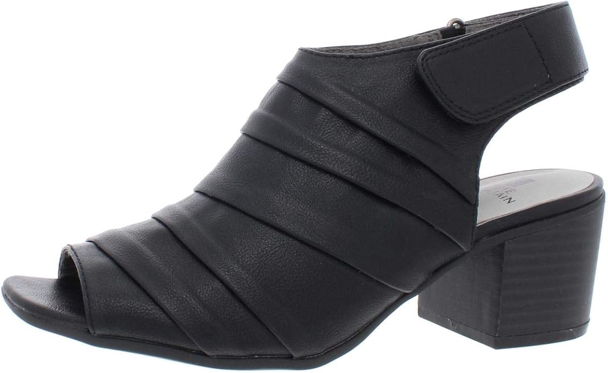 white mountain open toe booties