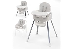 CHEERKID Portable Baby Highchair for Months Infants and Toddlers with 5 Point Harness Convertible Comfortable Seat for Cozy Eating Table Sit Up High Chair and Seats for Sitting Up Back Booster Feeding Chairs