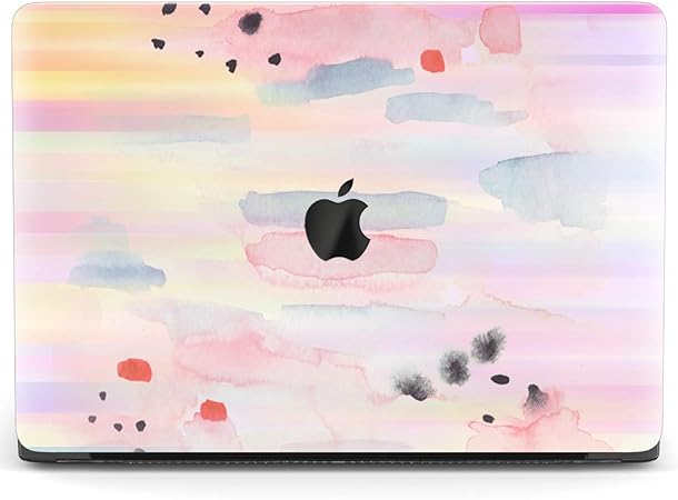 Amazon Com Mertak Hard Case Compatible With Macbook Pro 16 Air 13 Inch Mac 15 Retina 12 11 19 18 17 Pastel Light Aesthetic Plastic Cover Touch Bar Watercolor Print Laptop Protective Stains Tender Computers Accessories