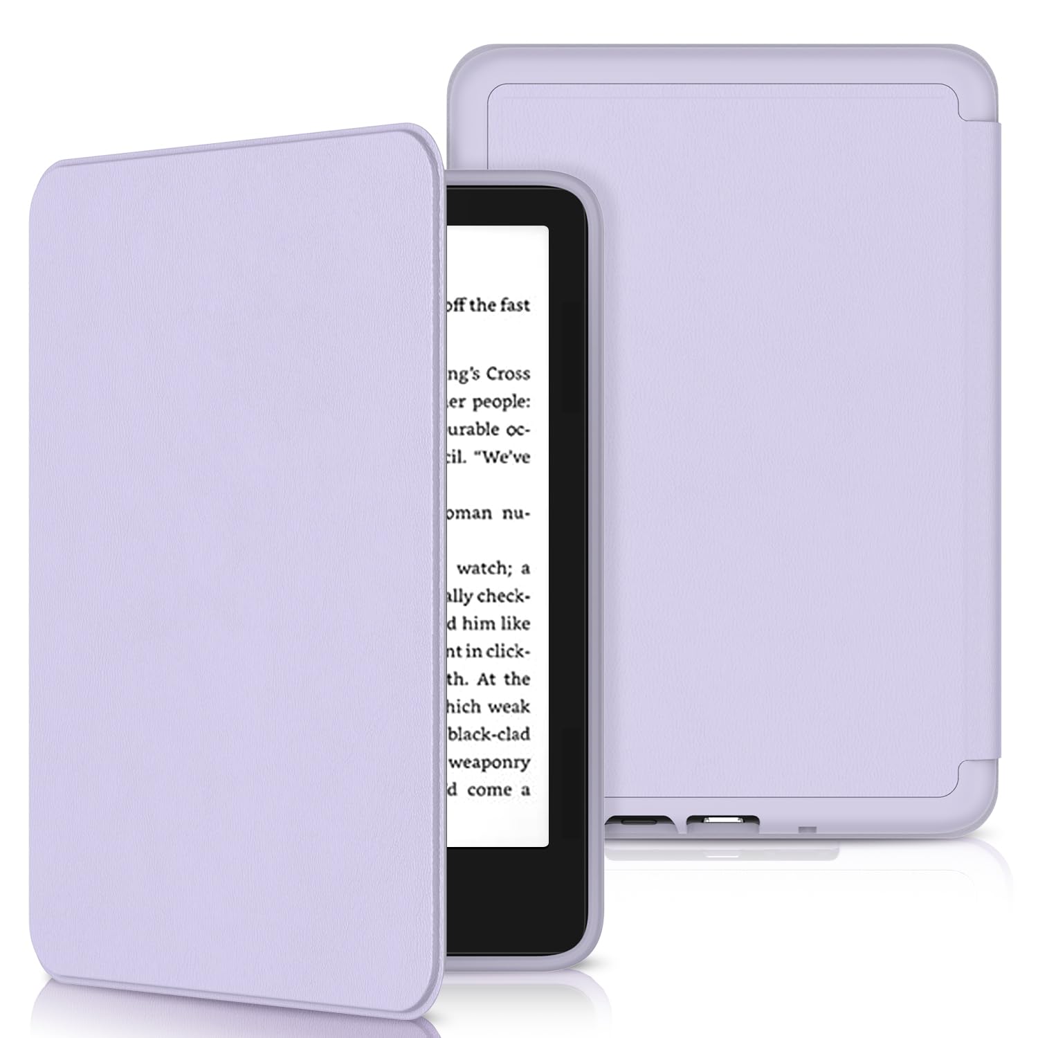 Photo 1 of Sanyetral Protective Case with Magnetic TPU Back and Auto Wake/Sleep Function, Not for Remarkable TCL Nokia -Purple