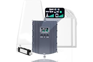 SNDCELLUP Cell Phone Signal Booster for Home & Office,Up to 8000Sq Ft,Cell Phone Signal Booster for Band 2/25 / 4/66 / 5/12 / 17/13 with All U.S. Carriers,Boosts 5G 4G LTE, FCC Approved Cell Booster