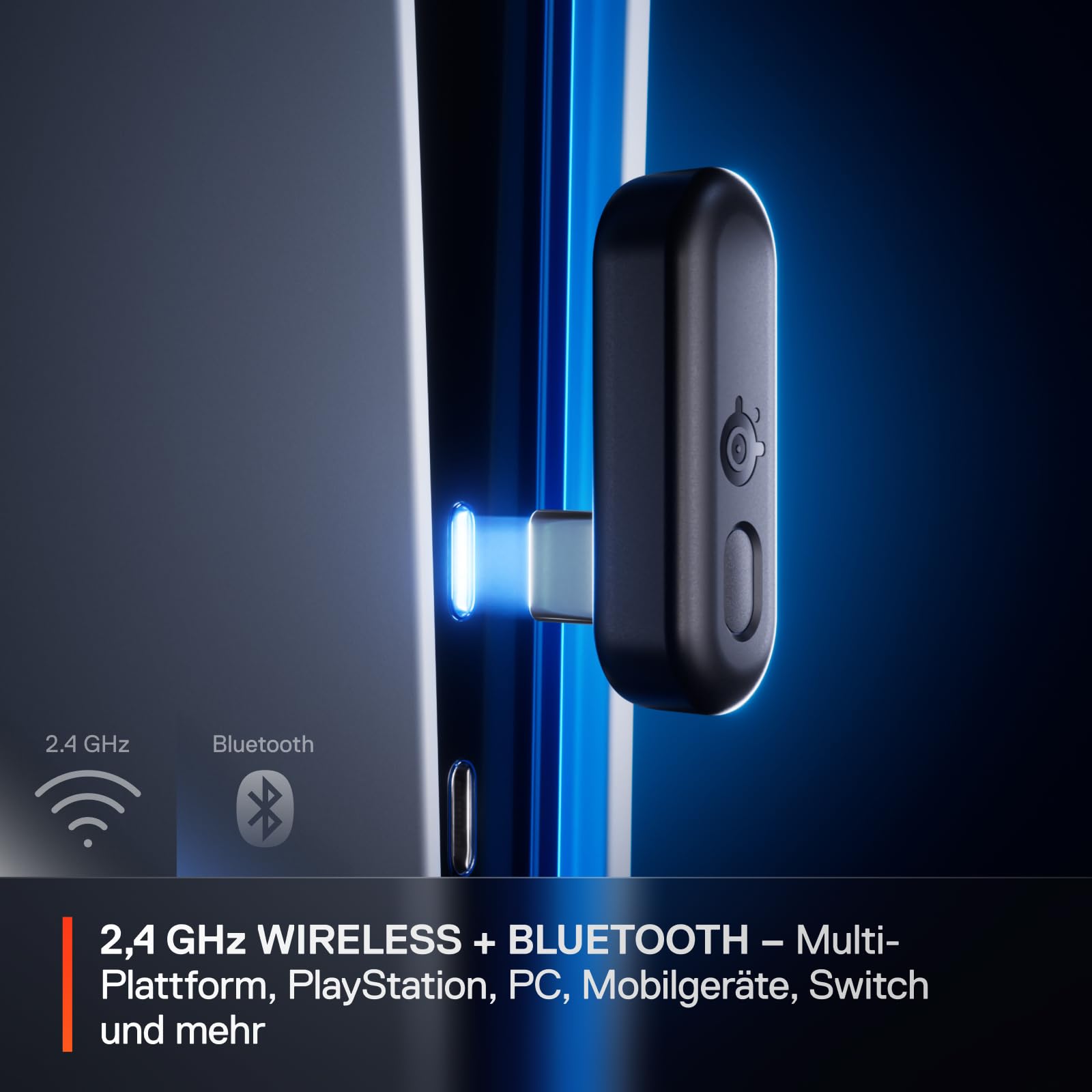 SteelSeries Arctis GameBuds für PS5 - Wireless In Ear Gaming Kopfhörer - 2,4GHz + BT5.3 - ANC/Transparenzmodus - Wasserbeständig IP55 - 40 Std. Akku - Drahtloses Laden - Für PS5, PC, Switch 2, Mobil 5