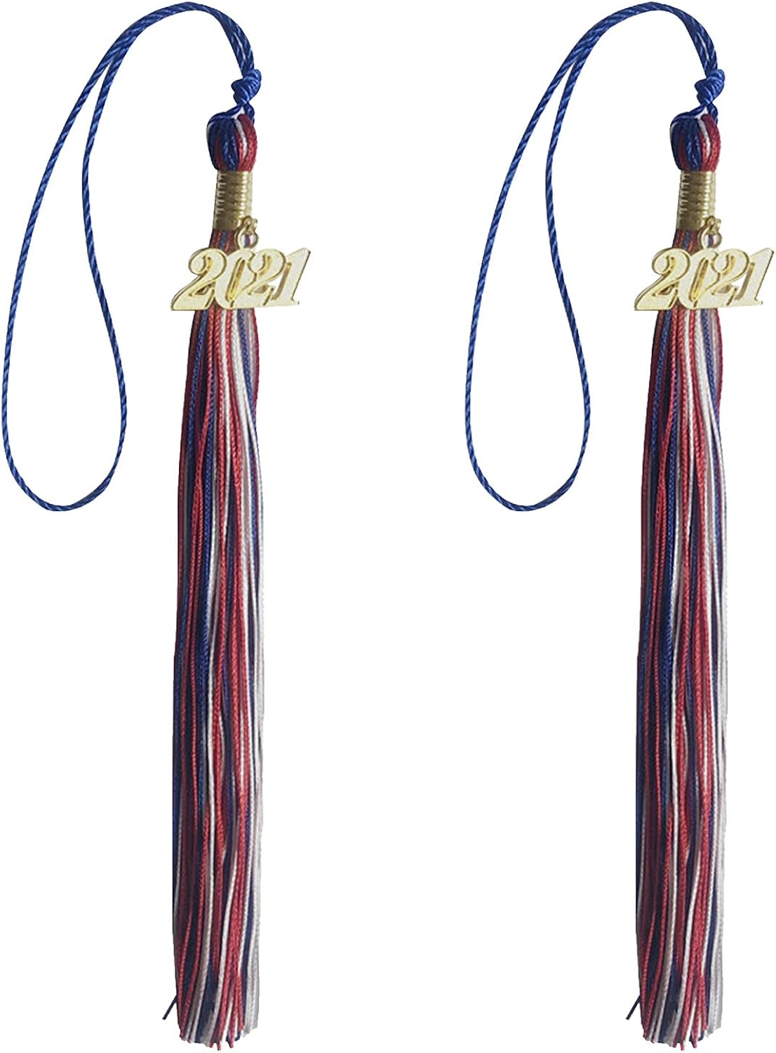 iXOOAA Pack of 2 2021 Degree Tassel Graduation for Bachelor Master