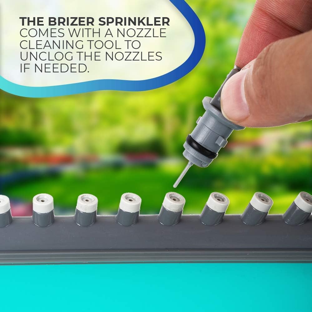 Brizer Oscillating Lawn Sprinkler, Waters 3, 000 ft. of Lawn Care, Water Hose for Grass, Sprinkler for Yard, Sprinklers Oscillating, Garden Hose Nozzle, Water Sprinkler for Lawns (Aqua) : Garden & Outdoor