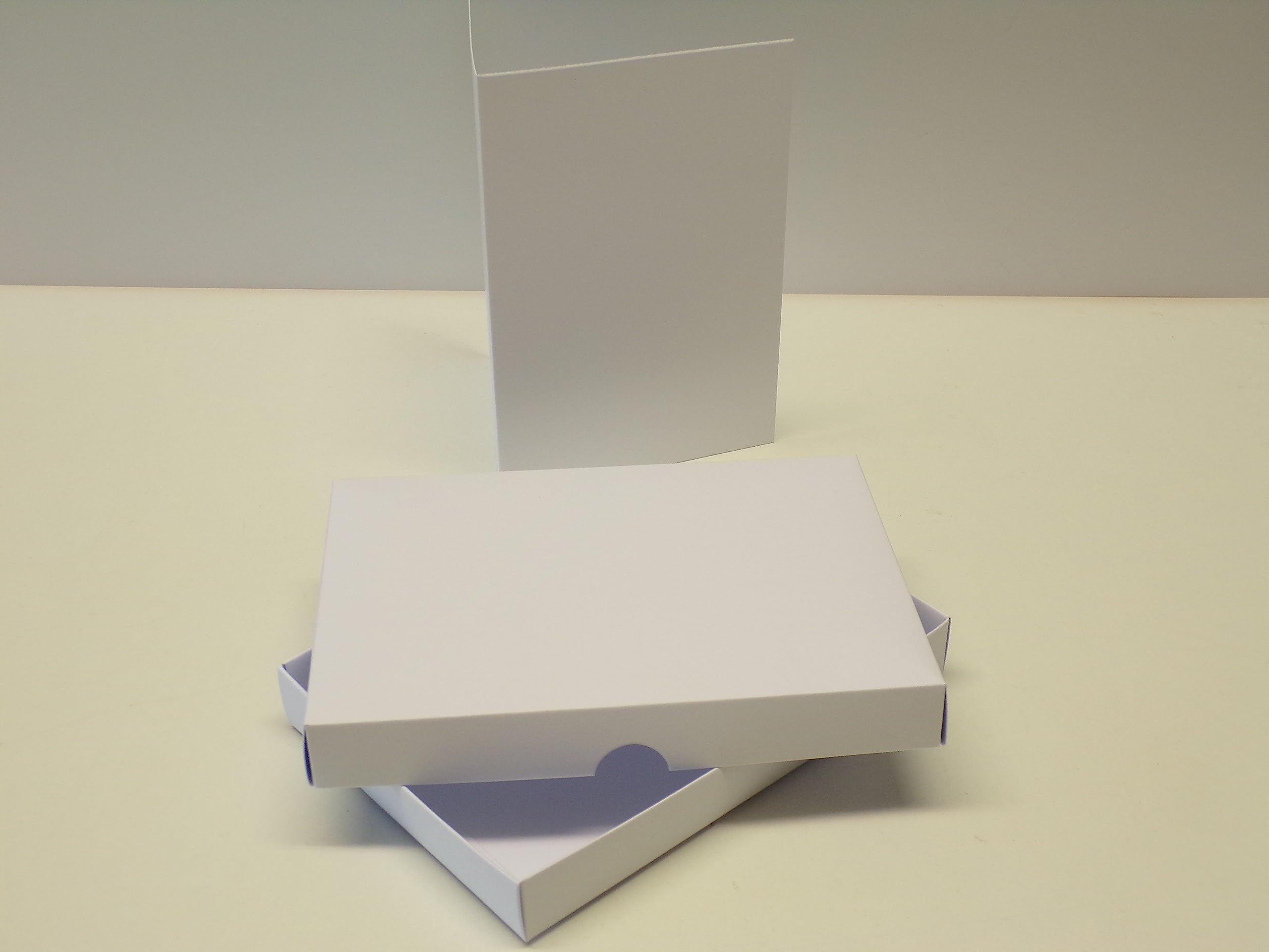 7" x 10" White Greeting Card Box and Card Blank, x5 Boxes