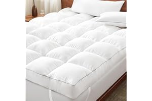 Decroom 5 Inch Memory Foam Mattress Topper Queen Size, Filled with Breathable Memory Foam Pillow Topper, Soft Fluffy Supportive Bed Mattress Pad for Back Pain Relief, 80x60x5 Inch