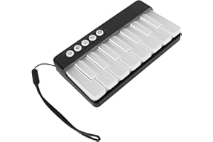 XUMIUZIY Compact Keyboard Piano for Kids, Electronic Light Up Keyboard Piano with 7 Color Gradient Lights, Music Educational 