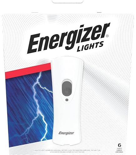 Amerelle Emergency Lights for Home Power Failure, 6 Pack - 3 Function Outage Lights - Failure Light and Plug-In Flashlight Combo With Rechargeable Battery