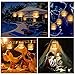 KORJO Solar Lights Outdoor Led Flickering Flame Torch Lights Solar Powered Hanging Lanterns Decorative Landscape Lights for Pathway Garden Deck Holiday Party, Auto On/Off, Waterproof [2 Pack]