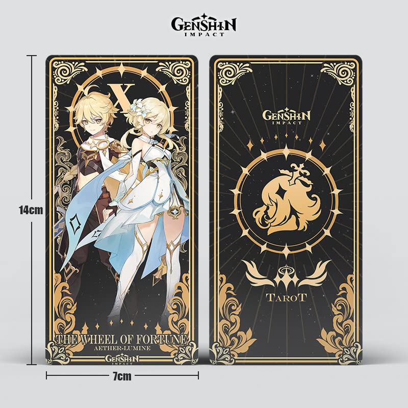 Genshin Impact Tarot Cards Set - 22 Piece Major Arcana
