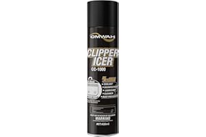 OMWAH 5 in 1 Clipper Icer Blade Cleaner and Lubricant Clipper Spray 1 pack (15 oz.)