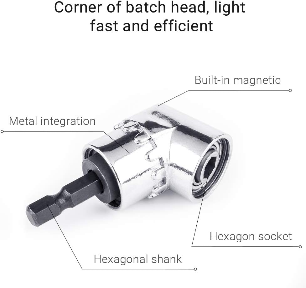 105 Degree Right Angle Drill Adapter, Right Angle Drill Bit Extension ...