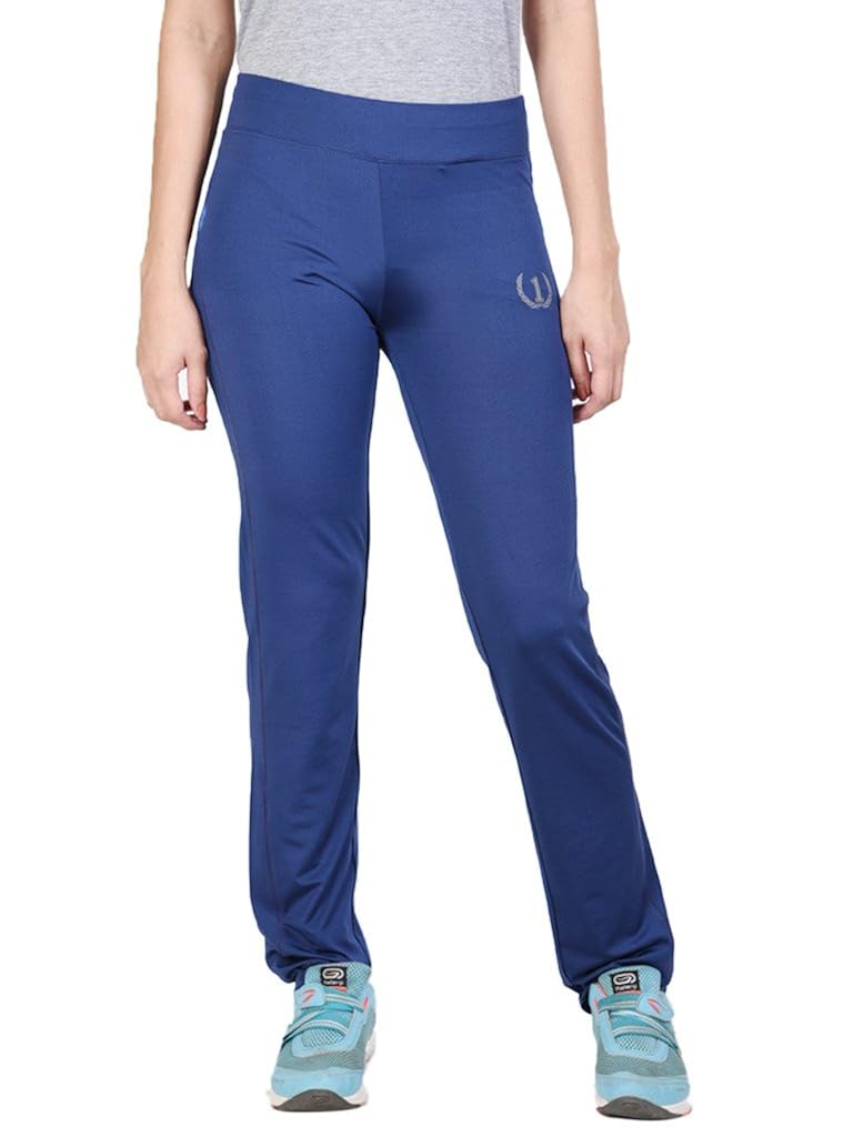 onesport women's polyester spandex jersey navy track pants(onsp15ny-p)