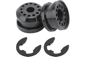 SOMUCH 2PCS Transfer Case Shift Linkage Bushings with E-clips - Replacement Control Lever Bushings OEM# 68078974AA 68078975AA