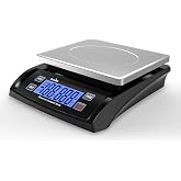 Acnhli Digital Kitchen Scale 30KG/66LB Large Stainless Food Scale Weight Grams and Ounces with LCD Display for Baking,Bread,Cooking,Dieting and Meal Prep (Battery and Adapter Included)
