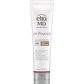 EltaMD UV Physical Tinted Sunscreen for Face, 100% Mineral Active Sunscreen