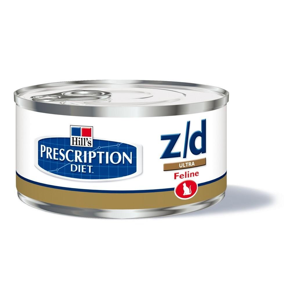 Hill's' 's Prescription Diet Feline Z/D Ultra Allergy Management & Skin Health Cat Food Boxes 24x156g