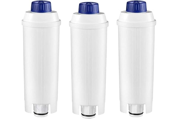 OH DLSC002 Replacement Water Filter Compatible with DeLonghi Automatic Espresso Coffeemaker Bean to Cup 3-Pack Filtre à eau