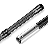 Hliay Pool Pole Carbon Fiber, Premium12FT Pool Pole Telescopic 3.7 to 12 FT, Adjustable 4 Piece Extendable Pool Cleaning Pole, Professional Pool Pole fit for Brushes, Vacuum, Nets, Skimmers