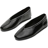 KISSASA Ballet Flats Shoes for Women Closed Toe Ballerinas Comfortable Slip on Flat Work Office Shoes