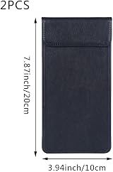 Luxylei Black PU Leather Restaurant Bill Holder Magnetic Closure Menu Holder view 2