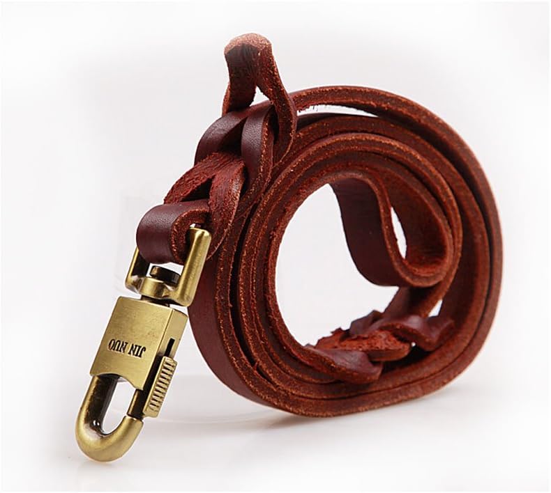 YIKAKA Leather Braided Dog Leash Walking Training Leads for German Shepherd Husky
