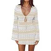 Sexybody Swimsuit Crochet Cover Up for Women Hollow Out Knit Beach Dress Bathing Suit Summer Swim Mesh Bikini Coverup Outfits