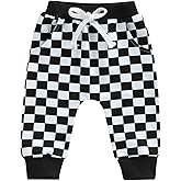 Toddler Baby Boy Girl Checkerboard Plaid Pants Elastic Waist Casual Trousers Spring Summer Fall Winter Long Pants