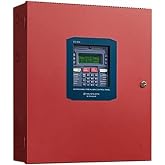 Fire-Lite ES-50X alarm control panel with communicator, battery powered, supports up to 50 addressable devices, real-time clock/calendar, 4 programmable function keys, maroon