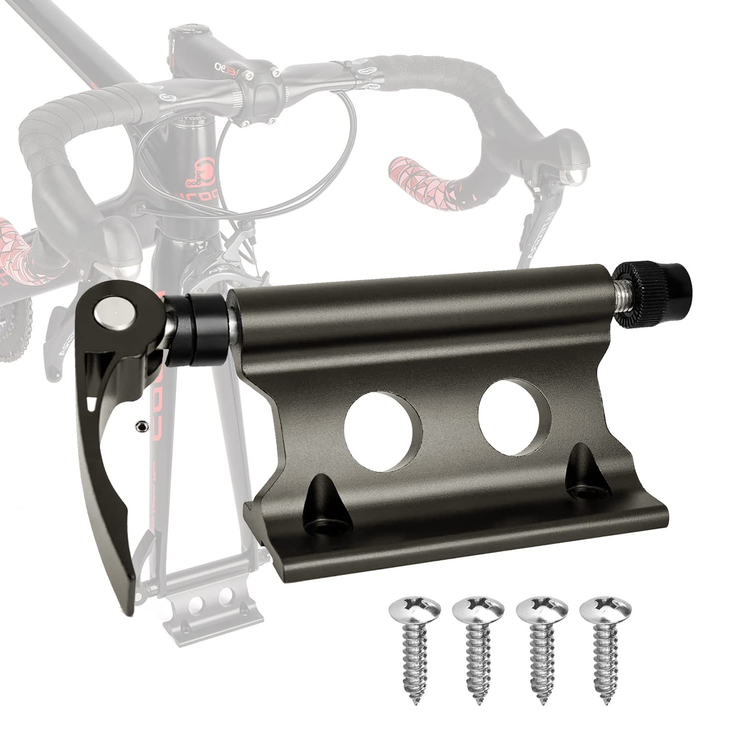 IIRC Bicycle Front Fork Transport Rack, Aluminium Alloy Quick Release for Van, Car