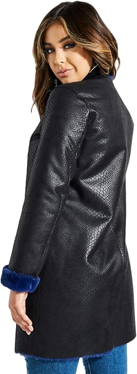 guess mixed media reversible jacket