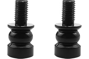 ECUDIS Lamp Shade Risers Lamp Finial Extender, 2 Pack (Black, 0.5 Inch)