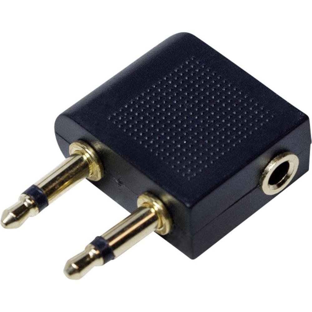 LogiLink CA1089 - cable interface/gender adapters (2x 3.5mm, 1x 3.5mm, Male/Female, Black, Gold)