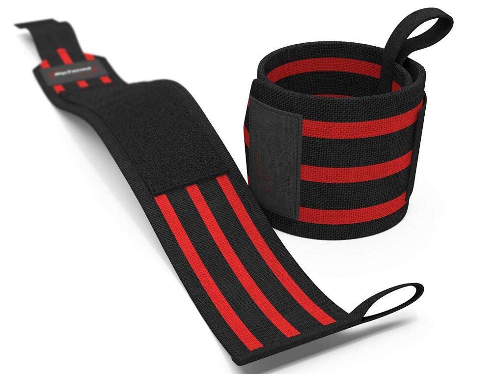 halamodo2PCS/Set Nation Wrist Wraps Wrist Support Straps Fits Both Men & Women - Strength Training, Weightlifting, Powerlifting - Lift Heavier Weight
