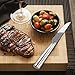 Homgeek Steak Knives,6-Piece German High Carbon Stainless Steel Serrated Steak Knife