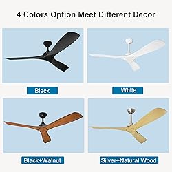 Depuley 52 Inch Remote Ceiling Fan Without