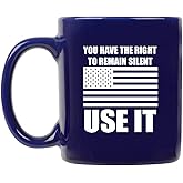 Rogue River Tactical Funny remain Silent Coffee Mug Thin Blue Line Flag Novelty Cup Great Gift Idea For Police Officer Law Enforcement PD Large Flag