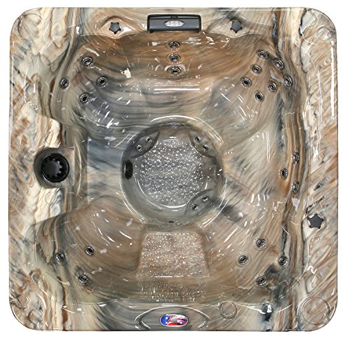 American spas am-730bm 6-person 30-jet bench spa with backlit led…