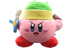 Kirby 12″ Sword Mega Plush (Link) – Officially Licensed, Jumbo Soft Pillow Plush for Kids & Collectors, (Sleep, Link, Cowboy,