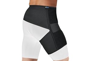 Tenbon Adjustable Hip Brace for Sciatica Pain Relief & Sacroiliac Support - Compression Wrap for Hamstring, Hip Flexor, Groin