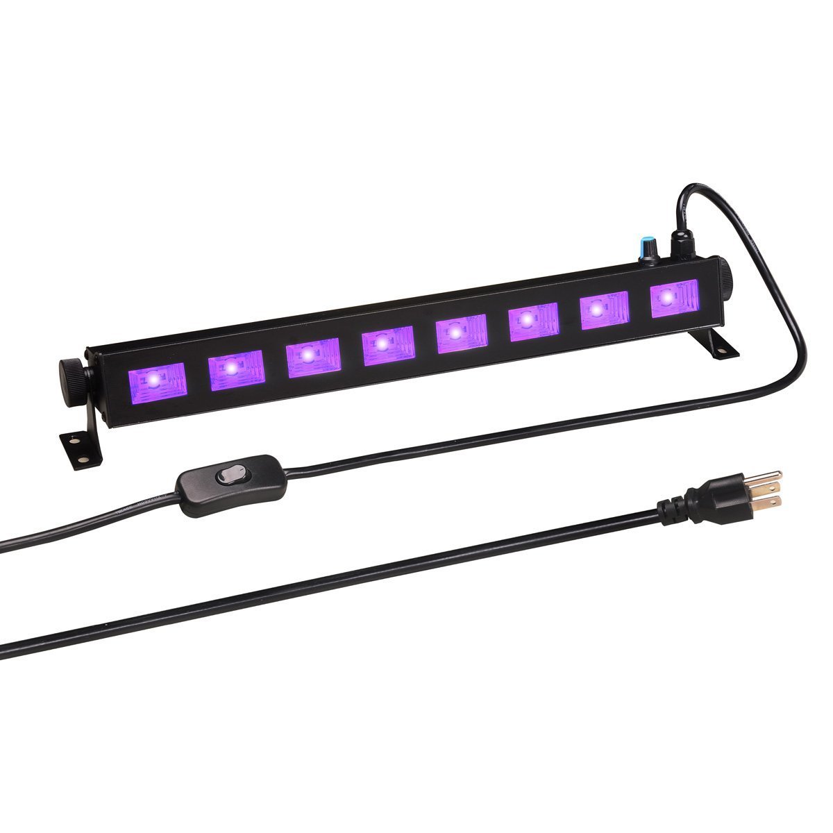 UV LED Black Light Fixture, Leciel 6LEDx3W Blacklight Lamp for for Glow Party and Holidays