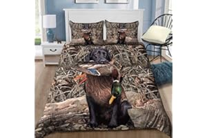 Black Labrador Hunting All Over Printed Bedding Set Personalized Quilt Bed Set (Single, Throw, Twin, Queen, King, Super King 